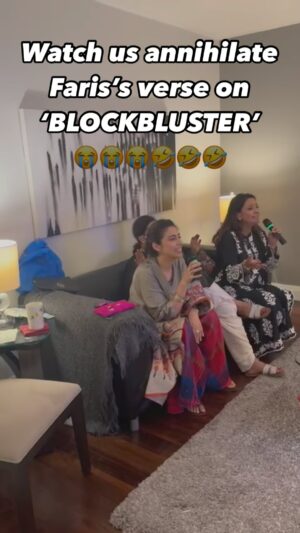 Meesha Shafi Instagram - SOUND ON! 🔊 

Ladies and gentlemen… we raised him and he raised the bar!

Watch us destroy ‘BLOCKBUSTER’ @coke_studio on family Karaoke night 😂👀🥳 ♥️ 

@farishafi we missed you SO MUCH!!! 😍🫶🏼😭🤣🥰

#farisshafi #cokestudio #blockbuster #karaoke #family #fun #music #song #party