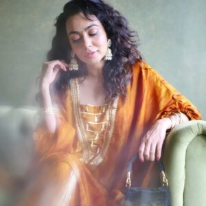 Meghana Kaushik Instagram - MUSTA(RD)NA ISHQ 💛💫💛
.
.
.
LOVE THESE RAW PORTRAITS WITH MY CURLS BEING BOUNCY FOR A CHANGE & WEARING ONE OF THE MOST COMFY INDIAN OUTFITS EVER 😍 

I LOVE THIS LOOK. DO YOU ?? 
🫶✨️🤗 WRITE IT IN THE COMMENTS BELOW 
.
.
Portraits by @thebigbearg 🫶🤌
.
KAFTAN by @labelmuslin 
Bag @3.10byguggi 
.
.
.
.
#indianwear #kaftan #meghanakaushik #artistsoninstagram #actor #contentcreator #fyp #explore #explorepage #raw #untouched #portraitphotography #portrait #curlyhair #curlyhairgirl #curls #bollywood #sanjayleelabhansali #sanjayleelabhansalifilms
