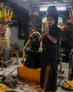 Meghana Lokesh Instagram - That was just a fancy dress but the devotion is real ! 
Happy Mahashivratri everyone! 🙏🏼