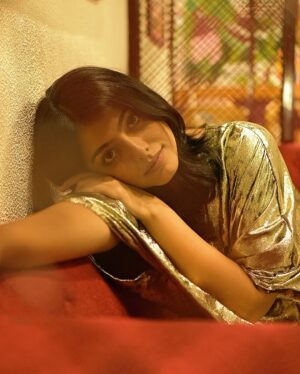Merin Philip Instagram - Styling: @__aarathi__raj__ 
Wearing: @lumiere.studio.in 
Jewellery: @adorn_by_aarathiraj 
Photography: @rojan_nath