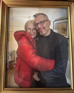 Mia Farrow Instagram - With Matthew- my son