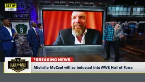 Michelle Leigh Calaway Instagram - I just watched @mimicalacool get the surprise #WWEHOF call from @tripleh on @getupespn! Awesome 🔥 It doesn’t get any better than that my friends! 

Looking back, what a hell of a career she had. Michelle was truly one of the women who paved the way for the women’s wrestling we enjoy today! I am so happy for you girl 💎 Congratulations!
DDP