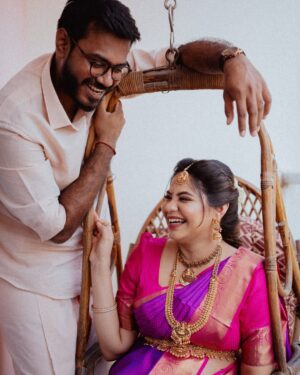 Monica Chinnakotla Instagram - Just thinking about us years ago, hanging out like little kids, carefree and chilling. If anyone had told us at that time that we are going to be parents at this point of our life we would not have believed it one bit. Yet this is so exciting and less scary because we get to do this together❤️ Can’t wait to see how we are going to grow together in this next new chapter of life and one thing is for sure. Our Lil one is going to be loved like crazy 🥰❤️

Photographer @sk24official 
Mua @asifaartistry 
Hair and pleat @krishna_priya_hairandmakeup 

#babyshower #photoshoot #vazhagappu #momtobe #parentstobe