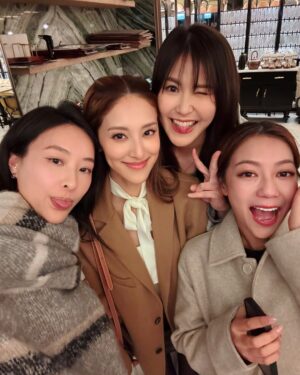 Moon Lau Instagram - 咁就10年啦！🥹🩷
Who still remembers our names from 四個女仔三個 Bar? 👧 
👙 it’s Baaaar, not BRA 🤣 

🥢 @voynich.hk