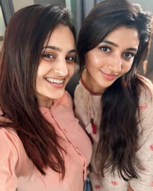 Mounika Dev Instagram - After long time we met at airport @mirnaaofficial