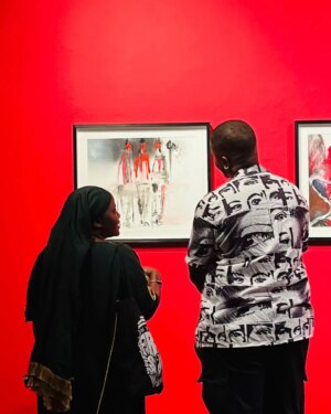 Msaki Instagram - I had the joy of being joined by a beautiful audience for my final walkabout at the "Kuthi Mandithethe: of Art and Justice" Exhibition. Thank you @standardbankarts and everyone who came—it was so special to connect in this way. 🙏🏽✨️

I’ll reach out when I'm doing something intimate again. 💛 #ClosedForBusinessOpenForConnection