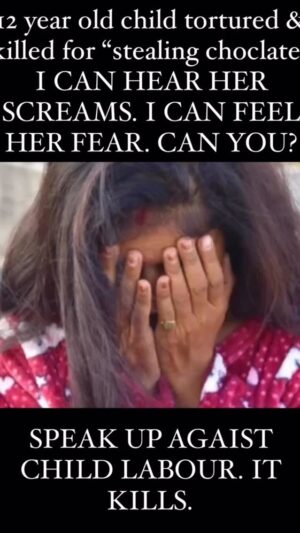 Nadia Jamil Instagram - I BEG OF YOU TO PLEASE SPEAK UP AGAINST CHILD LABOUR! 🆘 ‼️ 🚨 ⚠️ 🛑 
When will it be bad enough for us to protest on every social media platform! Repeatedly. 
No more silence. Please. She was a baby. PUNISH THE KILLERS!