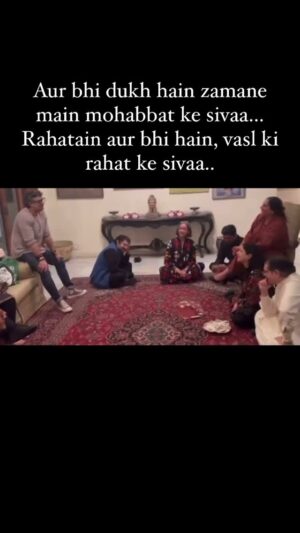 Nadia Jamil Instagram - Aur bhee dukh hain zamane main mohabbat kay sivaaaaa
Rahatain aur bhi hain vasal ki rahat ke sivaa..

There is pain other than the pain of Love
There are ways other than the way to Union (being together)

Faiz Ahmad Faiz 

@haissam_hussain @farazehsyed__studio @nusciejamil @ofj2101 @nanditadasofficial 

Dil se awaz niklee sab ki. 😂