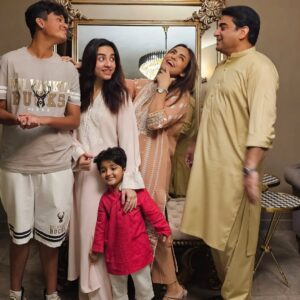 Nadia Khan Instagram - A VERY HAPPY EID MUBARAQ TO YOUR FAMILY FROM OURS ... EID 2023