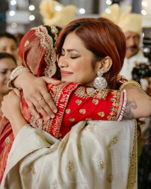 Nagma Mirajkar Instagram - no nazar 💗🫵🏻

congratulations to my cuties for their wedding !! it was such a beautiful ceremony, i still can’t get over it ! wishing you both a lifetime of love and laughter 🥹💗

#mrunirudh #milgayavohi 👰🏻‍♀️💍🤵🏻‍♂️

wearing: @asbaabofficial