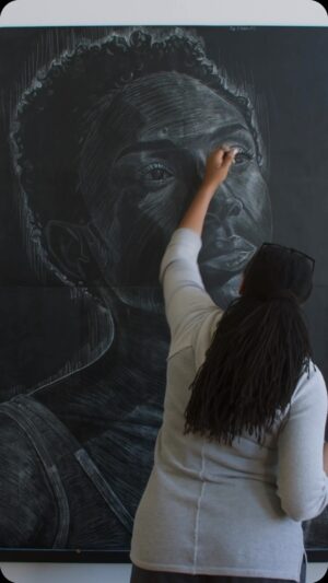 Naima Mora Instagram - Honored to be part of such an important exhibition.  On view TOMORROW @ngadc 

Woodblock printing in progress ✨#asmr 

Watch artist @latoyahobbs’ process as she recreates the work of one of the most important defining of the 20th century, Elizabeth Catlett.

 

Through her bold prints and sculptures, Catlett created art in service to her people, shining a light on injustice and celebrating the strength of her heritage. The sculpture that inspired this print was deeply personal—it’s a portrait of @naimamora, one of Catlett’s twin granddaughters, taken during a summer visit to her home in Cuernavaca, Mexico.

 

You can see this woodblock print, along with the original sculpture that inspired it, at our new exhibition, “Elizabeth Catlett: A Black Revolutionary Artist,” opening this Sunday in our East Building. #PrintLikeAGreat

#contemporaryartist #contrmporaryart #printmaking  #woodcut #relief  #portraits #worksonpaper #latoyahobbs #elizabethcatlett #nationalgalleryofart