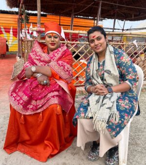 Naini Jain Instagram - Today visited kinnar Akhada at Mahakumbh 2025 🙏🏾
Interviewed all the spiritual personalities like @laxminarayan_tripathi ji @maa_pavitranandgirii 🫶 itne pyaar mila can’t express it was divine experience.
Thankful and grateful for this opportunity 🌸

#mahakumbh #prayagraj #blessed #sprituality #transgender #instaphoto