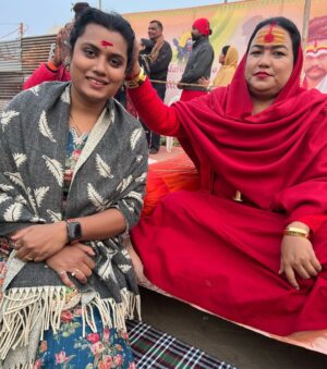 Naini Jain Instagram - Today visited kinnar Akhada at Mahakumbh 2025 🙏🏾
Interviewed all the spiritual personalities like @laxminarayan_tripathi ji @maa_pavitranandgirii 🫶 itne pyaar mila can’t express it was divine experience.
Thankful and grateful for this opportunity 🌸

#mahakumbh #prayagraj #blessed #sprituality #transgender #instaphoto
