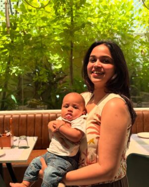 Nakshatra Murthy Instagram - Cafe with Viyaan for the first time ♥️🪬🧿
