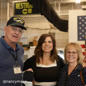 Nancy Mace Instagram - 80 years ago today on March 19, 1945, the USS Franklin was hit by two bombs killing hundreds of American soldiers. 

Thank you to the USS Yorktown for hosting the USS Franklin Veterans Association to remember those who served this morning. 🇺🇸

We don't thank our veterans enough.
