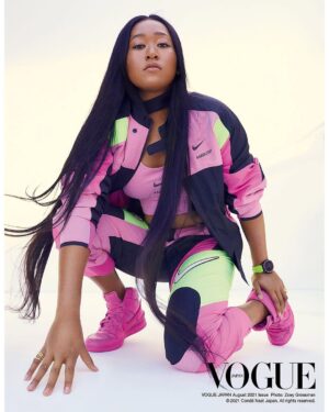 Naomi Osaka Instagram - Hi guys. Popping out to post this @voguejapan cover, hope you’re all doing well and staying safe 🧡💚