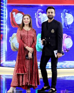 Natasha Ali Instagram - @harlamhapurjoshofficial @waseembadami_official  wardrob by @laceforgrace @arydigital.tv