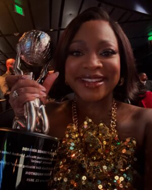 Naturi Naughton Instagram - WOW!I WON! 🏆🥳Thank you @naacpimageawards & to all the fans who voted for me! 🔥🤯 God is so good! #AbductedAtAnHBCU @lifetimetv #LeadActress 
Glam: 💄 @allinadayswerk 
💇🏾‍♀️ @sharifposton 
Styled by @iamharrisoncrite 
👗 @harbison.studio