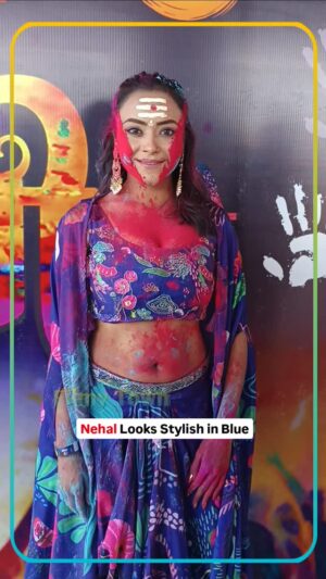 Nehal Vadoliya Instagram - Nehal Looks Stylish in Blue as she heads for #HoliBash25

#nehal #nehalvadoliya #ulluwebseries #ullu