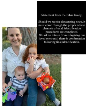 Nicola Thorp Instagram - Absolutely devastated to read reports about the Bibas family and their ongoing torment and uncertainty. 

I cannot fathom what their family has been through these past 18 months.

I deleted my recent post after reading about the wishes of the Bibas family as stated above. It is impossibly cruel that they continue to have any form of agency taken from them. 

We have failed as a human beings if we fail to protect every single child as if they were our own.