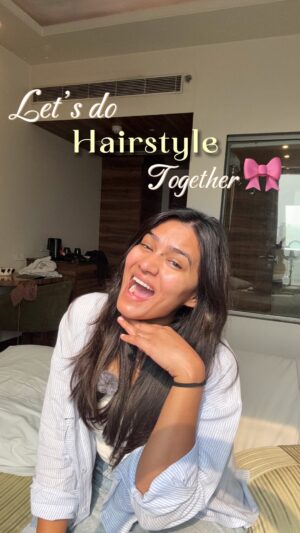 Nidhi Agarwal Instagram - Get to know me while I do my hair 💇‍♀️😍🎀
…
[ Treasuremuse, Get to know me, Jaipur, Hairstyle , Vlog , Reel, GTKM ]