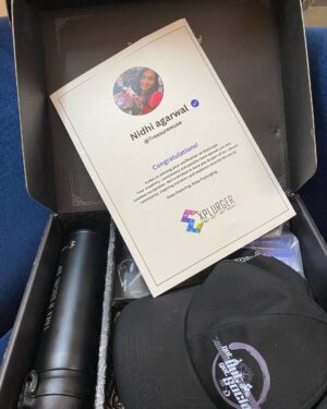 Nidhi Agarwal Instagram - I’m a Verified Explurger!! 🧢
I’m so grateful to every small n big achievement happening in my life, My little self is so proud of me right now! I’m like a kid who get excited watching gifts, caps and this box for appreciation was wholesome for me. Thank you Explurger app for making me a verified influencer! Can’t wait to Travel the world with you guys!! A small appreciation to my girl @somya_shekhawat for introducing me to Explurger!! Love you!! Love the team, The app, and all the fam who’s supporting! Just a little overwhelm on every small thing, Full of Gratitude! 🙏🧿❤️

#Godiswatching #Blessed #Gratitude #Explurger #verifiedcreator #Jaipur ❤️