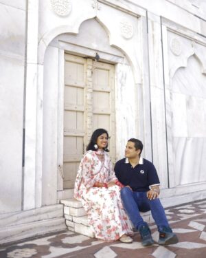 Niharika Dash Instagram - In the shadow of the Taj Mahal, where love stands timeless, we create our own forever. Every moment with you is a masterpiece, etched in my heart. 🧿❤️

#ForTajMahalLoveCouplesPaika #Love #TajMahal #CoupleGoals #ForeverTogether #TimelessLove #Memories #WondersOfTheWorld #TajMahalLove #CoupleInLove #InLoveWithYou #DreamsComeTrue #togetherforever
