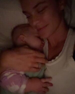 Nina Agdal Instagram - I love birthdays. I love half birthdays. Today is both of those. Happy half birthday, Esmé 💝