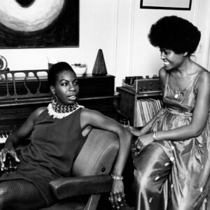 Nina Simone Instagram - Happy 92nd birthday to Nina Simone - pictured here with Abbey Lincoln, circa 1968 - together they wrote the song “Blues For Mama” #ninasimone #abbeylincoln #bluesformama #heavenlybirthday - 📷 by G. Marshall Wilson