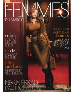 Nisrin Erradi Instagram - Retrouvez dans votre magazine Femmes du Maroc du mois de Novembre 2024

- Événement : France-Maroc, Un partenariat d’exception renforcé
- Portrait : Naïma Lamcharki, Une étoile s'est éteinte
- Dossier : Violence contre les femmes, une législation en quête d'efficacité
- Couple : L'amour n'a pas d'âge !
- Cover girl : Nisrin Erradi
- Accessoires : Party Bags
- Soins : Beauty sleep

Désormais en Kiosque 📣📣