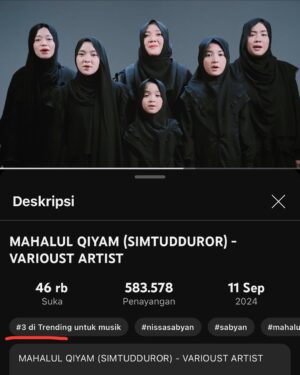 Nissa Sabyan Instagram - Terima kasih ya Rabb masih mengizinkanku untuk menyebut dan memuji Asma mu dan Rasul ku, aslinyaaaa aku cengeng banget.

Ahlan Wa Sahlan Ya Rasulallah❤️‍🩹