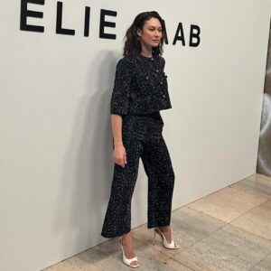 Olga Kurylenko Instagram - Thank you Elie Saab for having me! A magical moment 💫 Look: @eliesaabworld Makeup @clairegil_makeup Hair @mathieulaudrel PR @akcommunication Nails @vitalage.swiss