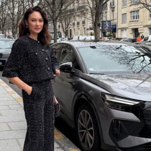 Olga Kurylenko Instagram - Thank you Elie Saab for having me! A magical moment 💫 Look: @eliesaabworld Makeup @clairegil_makeup Hair @mathieulaudrel PR @akcommunication Nails @vitalage.swiss