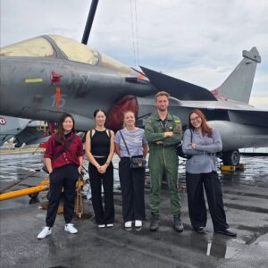 Paige Chua Instagram - It's a great honour to have the opportunity to visit the grand Charles De Gaulle, the flagship of the French Navy. 

We were impressed by the capabilities of the majestic aircraft carrier.  Can you imagine? Over 2000 men and women work on this giant out at sea!
Thank you for the warm welcome, and answering the relentless questions on anything and everything 😁
Wishing you all a safe trip home. 

Fair seas and following winds🫡

Merci @franceinsg 

Lastly, Thank you @tateanzur for this exclusive invite.