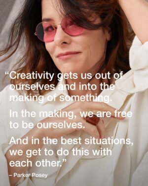 Parker Posey Instagram - Our Feels like Gap front woman, @itsparkerposey.

She's known for legendary roles that stay with us. That we can always re-watch. Her dance performance for our campaign feels like one of those. Authentically joyful. Boldly expressive. One of a kind.

"I've always been comfortable in my skin and thought of as different," says Parker, who is once again on-screen in The White Lotus. It's why we love her
- and why she's a true Gap original.

Last slide to see her words to live by.

Shot by @amytroostphotography

Explore the campaign at link in bio. #FeelslikeGap