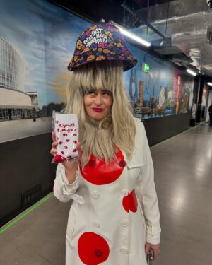 Peaches Instagram - I was 16 when She’s So Unusual came out. @cyndilauper’s presence - a new powerful authentic force and I’d never heard a voice like that! Thank you for having me join you on “Girls Just Wanna Have Fun” in Berlin! Love you, Cyndi! ❤️