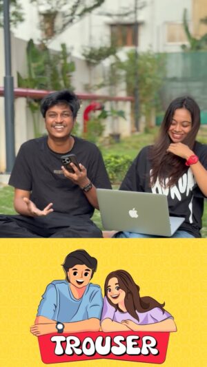 Pooja Shanka Instagram - Hello Fam ♥️ We are extremely happy to share a small update that, both Nandha and I are starting a YouTube Channel together called “Trouser” ⭐️ We hope to keep you guys entertained 🙌🏼… Lots of Love 🥰