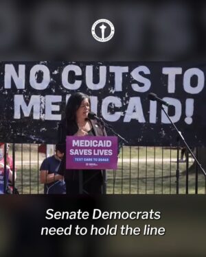 Pramila Jayapal Instagram - Democrats cannot give a blank check to Trump and Elon Musk to continue their destruction of Social Security, Medicare, Medicaid, and more.

We have to stand up for the American people. Senate Democrats must hold the line and vote NO on this Republican spending bill.