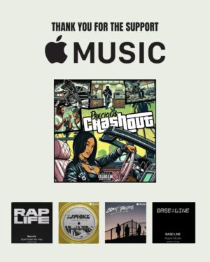 Precious Way Instagram - Thank you @applemusic and @livethebiz for playlisting “CrashOut!” I’m really so grateful for all the love and support ya’ll, thank you! Let’s continue to run it ⬆️