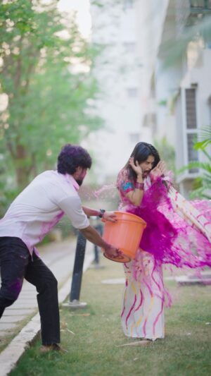 Priyanka M Jain Instagram - Blushed my cheeks 
Coloured my soul❤️💚💛💙🧡💜🩷🧿

This Song♥️🧿🤌🏻

Shot and edited by @arif_photography_ 

.

.

.

.

.

.

#priyankamjain #holi #priyanka #priyankajain #neverendingtales #shivakumar #shivakumarmarihal #shiv #shiva #prishiv #shivpriya #net #holivibes #festival #holifestivalofcolours #holiparty #colours #coloursofindia #indiapictures #india #reelsindia #reels #trending #trend #trendingnow #share #happyholi #baby