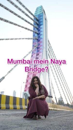 RJ Malishka Instagram - Mumbai’s skyline is about to get a new icon! 🌉✨ I just got to witness  the city’s first Cable-Stayed bridge across the Railway tracks at Reay Road which will be inaugurated soon, I hear. 

Bridging gaps with style, it looks like The LED-lit Reay Road ROB will be Mumbai’s newest attraction. 
Also I took a peek at a photo/selfie hotspot here so you can safely get pics around the bridge.
Cheers to it being Something that makes Mumbai’s life better❤️
@railminindia @my_bmc
@cmomaharashtra_  Shri Devendra Fadnavis Chief Maharashtra, Shri Eknath Shinde, Dy. CM, Shri Ajit pawar Dy. CM
