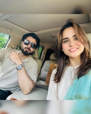 Rabya Kulsoom Instagram - - Shehroze & Sumbul in parallel universe 😇 
How was the ep?! 
.
.
#HumDono