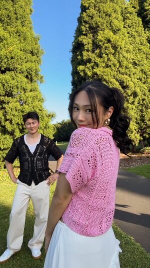 Rachel Wan Instagram - When he’s confident in his masculinity. 🔥😍

Crochet Pattern is called “9 Halls”, available at @unraveland 🖤