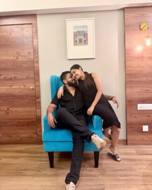 Ragini Prajwal Instagram - Forever grateful for the life we are building together !🤎🧿

 Just a reminder, I Love you for who you are, my rock, my constant!🤎🧿
