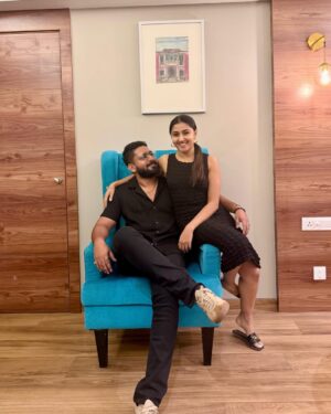 Ragini Prajwal Instagram - Forever grateful for the life we are building together !🤎🧿

 Just a reminder, I Love you for who you are, my rock, my constant!🤎🧿