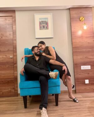 Ragini Prajwal Instagram - Forever grateful for the life we are building together !🤎🧿

 Just a reminder, I Love you for who you are, my rock, my constant!🤎🧿