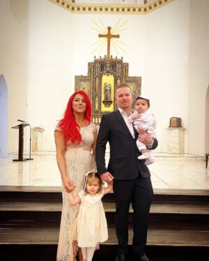 Randa Markos Instagram - God bless my beautiful boy Gabriel on his baptism