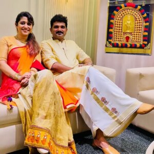 Ranjini Jose Instagram - This, from the lovely gig at Thrichambaram Sreekrishna Swamy temple at Kannur

A completely divine experience with one of my fav most person in the world @rakheshbrahmanandan ❤️🫰🏽

Thanks Rakesh anna, for giving me this amazing opportunity to perform alongside you ❣️

Thanks to Rajan sir and his family for having invited me🙏🏼

Thank you to the almighty 🙏🏼

#culture #gigs #grateful #musicians #rj