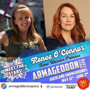 Renee O'Connor Instagram - Happy to say, I will be in Auckland at the end of May ••• more announcements for additional conventions are coming soon ••• Come see if I am in your neighborhood ••• 
@armageddonexponz #WINTERGEDDON GUEST ANNOUNCEMENT... RENEE O’CONNOR!⁠
⁠
The Battling Bard is on her way to Wintergeddon! The amazing @realreneeoconnor joins our star line-up this May ✨ Renee is best known for her role as the Battling Bard of Potidaea, Gabrielle, in Xena: Warrior Princess ⚔ ⁠
⁠
The Winter Auckland Armageddon Expo 2025 is on this May 31st-June 2nd! Tickets on sale April 1st 🎟