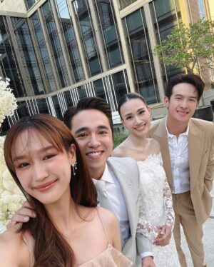 Rinrada Kaewbuasai Instagram - this morning was filled with love and joy 💗 congratulations once again to the lovely bride and groom @jennyy_jc @alexrendell ♡